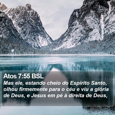 Atos 7:55 BSL Bible Verse Image