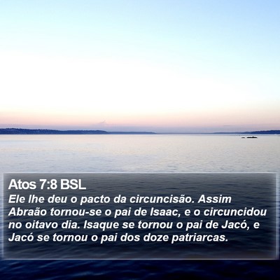 Atos 7:8 BSL Bible Verse Image