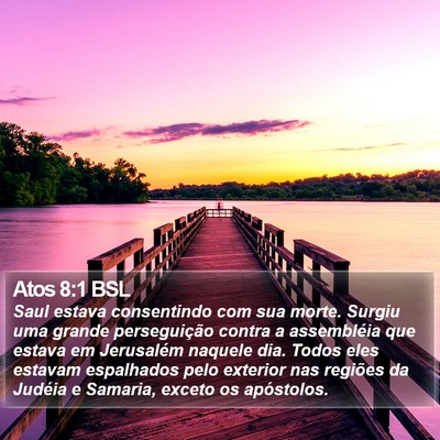 Atos 8:1 BSL Bible Verse Image