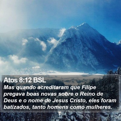 Atos 8:12 BSL Bible Verse Image