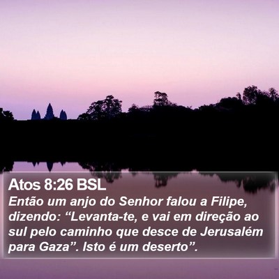 Atos 8:26 BSL Bible Verse Image