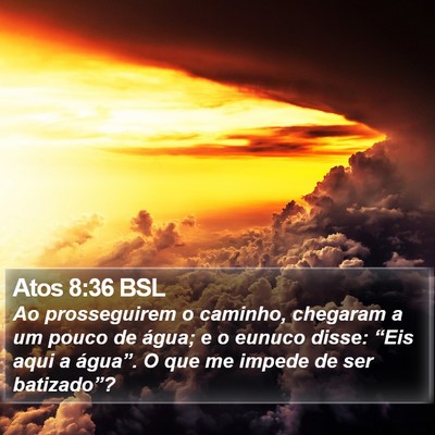 Atos 8:36 BSL Bible Verse Image