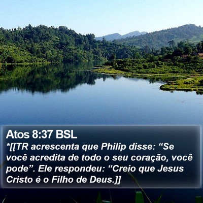Atos 8:37 BSL Bible Verse Image