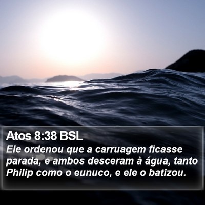 Atos 8:38 BSL Bible Verse Image