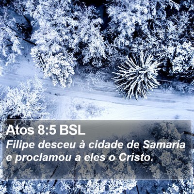 Atos 8:5 BSL Bible Verse Image