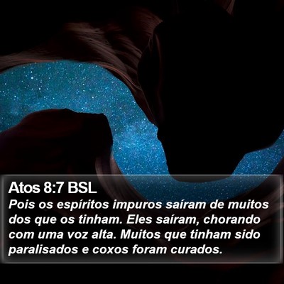 Atos 8:7 BSL Bible Verse Image