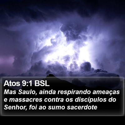 Atos 9:1 BSL Bible Verse Image