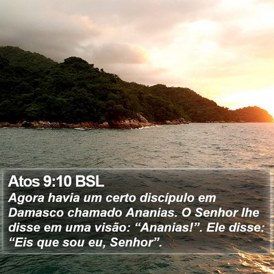 Atos 9:10 BSL Bible Verse Image