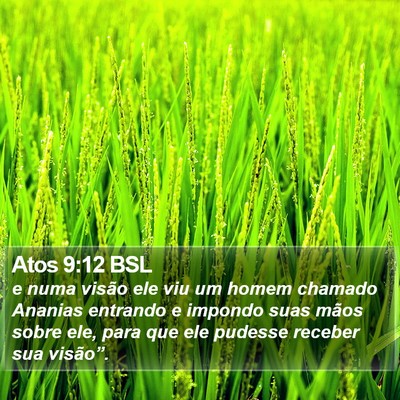 Atos 9:12 BSL Bible Verse Image