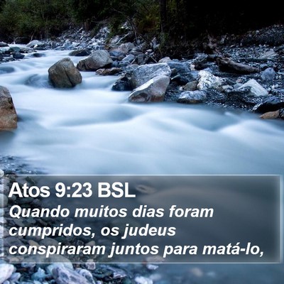Atos 9:23 BSL Bible Verse Image