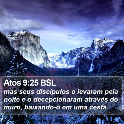 Atos 9:25 BSL Bible Verse Image