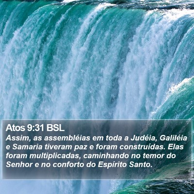 Atos 9:31 BSL Bible Verse Image