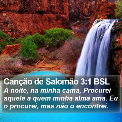 Canção de Salomão 3:1 BSL Bible Verse Image