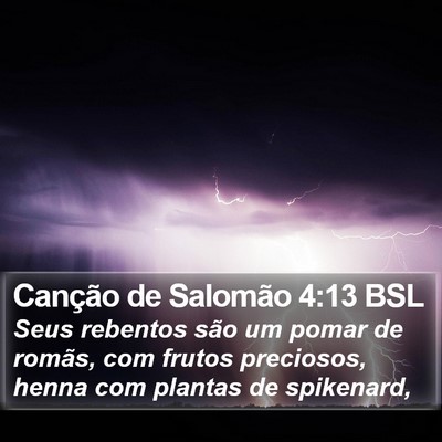 Canção de Salomão 4:13 BSL Bible Verse Image