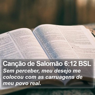 Canção de Salomão 6:12 BSL Bible Verse Image