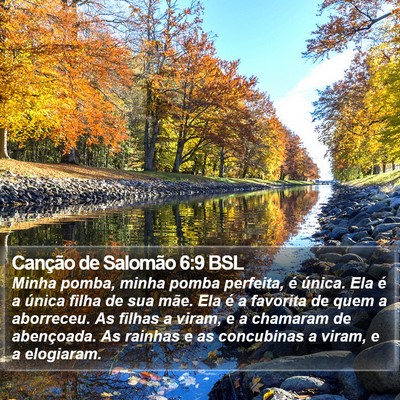 Canção de Salomão 6:9 BSL Bible Verse Image