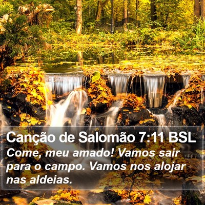Canção de Salomão 7:11 BSL Bible Verse Image