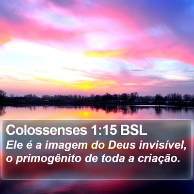 Colossenses 1:15 BSL Bible Verse Image
