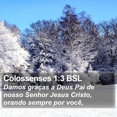 Colossenses 1:3 BSL Bible Verse Image