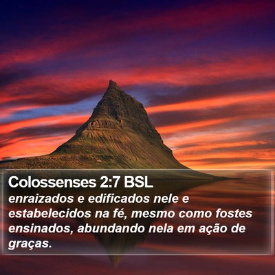 Colossenses 2:7 BSL Bible Verse Image