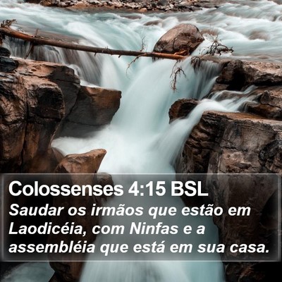 Colossenses 4:15 BSL Bible Verse Image