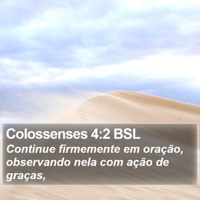 Colossenses 4:2 BSL Bible Verse Image