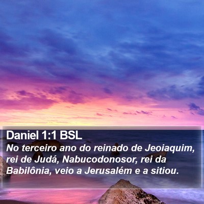 Daniel 1:1 BSL Bible Verse Image