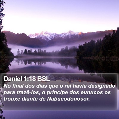 Daniel 1:18 BSL Bible Verse Image