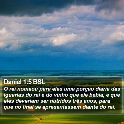 Daniel 1:5 BSL Bible Verse Image