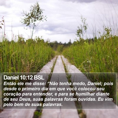 Daniel 10:12 BSL Bible Verse Image