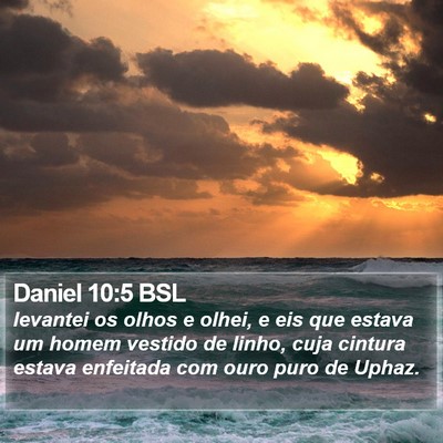 Daniel 10:5 BSL Bible Verse Image