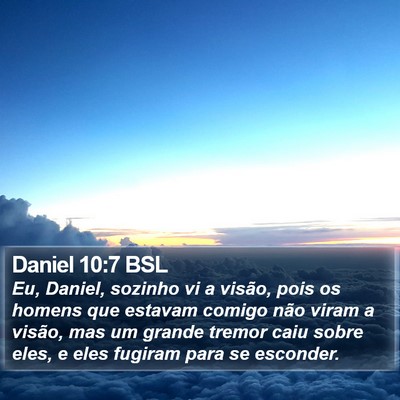 Daniel 10:7 BSL Bible Verse Image