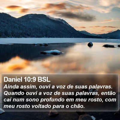 Daniel 10:9 BSL Bible Verse Image