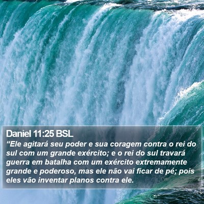 Daniel 11:25 BSL Bible Verse Image