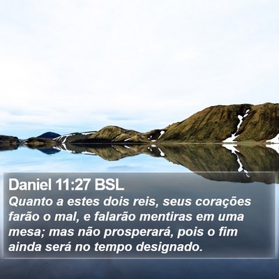 Daniel 11:27 BSL Bible Verse Image