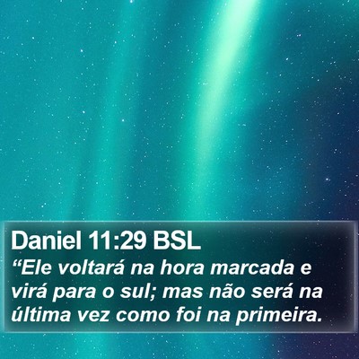 Daniel 11:29 BSL Bible Verse Image