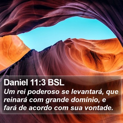 Daniel 11:3 BSL Bible Verse Image