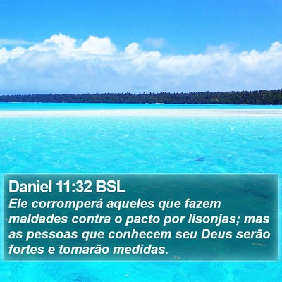 Daniel 11:32 BSL Bible Verse Image