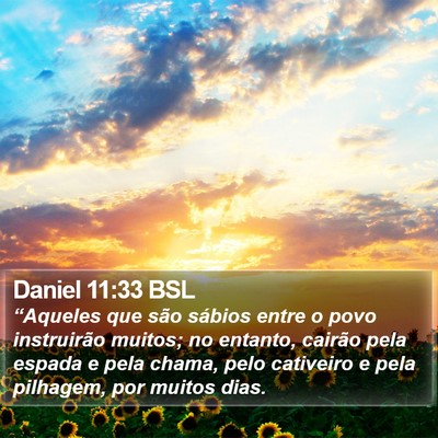 Daniel 11:33 BSL Bible Verse Image