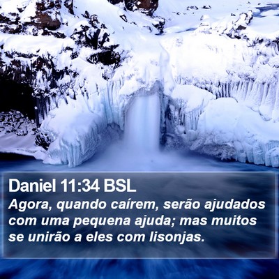 Daniel 11:34 BSL Bible Verse Image
