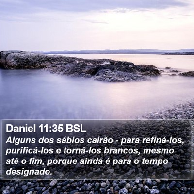 Daniel 11:35 BSL Bible Verse Image