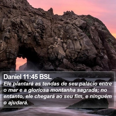 Daniel 11:45 BSL Bible Verse Image