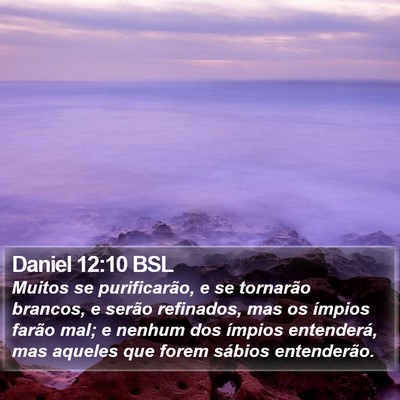 Daniel 12:10 BSL Bible Verse Image
