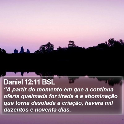 Daniel 12:11 BSL Bible Verse Image