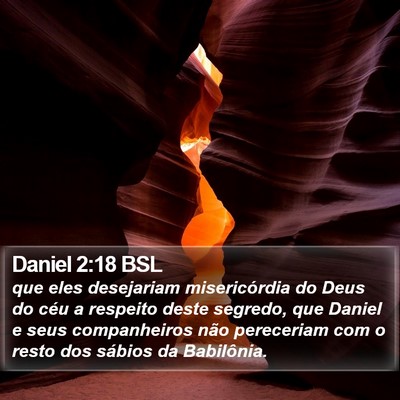 Daniel 2:18 BSL Bible Verse Image
