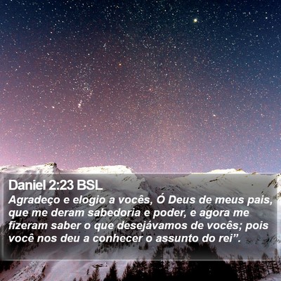 Daniel 2:23 BSL Bible Verse Image