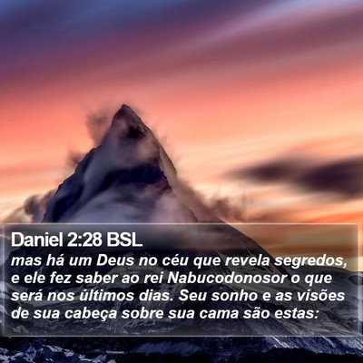 Daniel 2:28 BSL Bible Verse Image