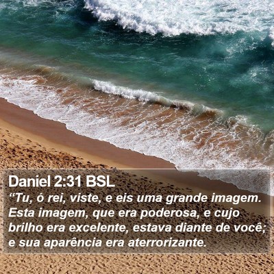 Daniel 2:31 BSL Bible Verse Image