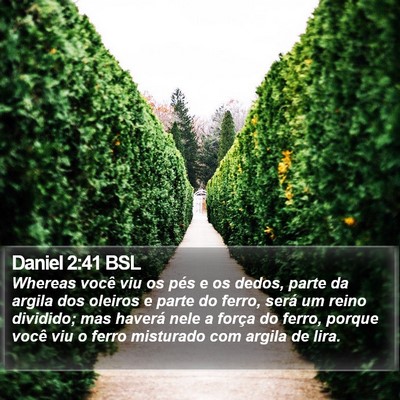 Daniel 2:41 BSL Bible Verse Image