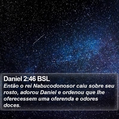Daniel 2:46 BSL Bible Verse Image
